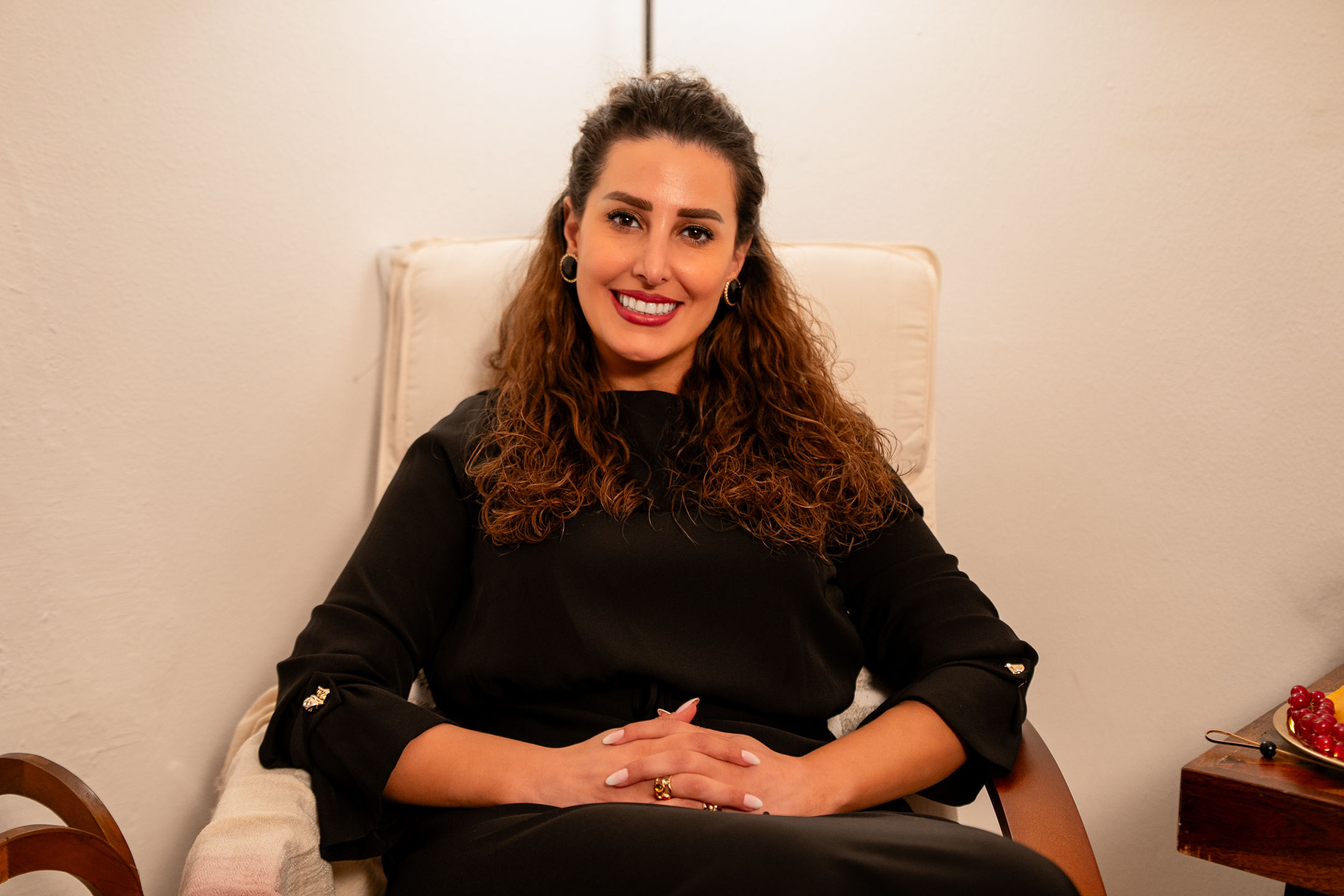 The Velvet brand founder arranging a luxury cheese display