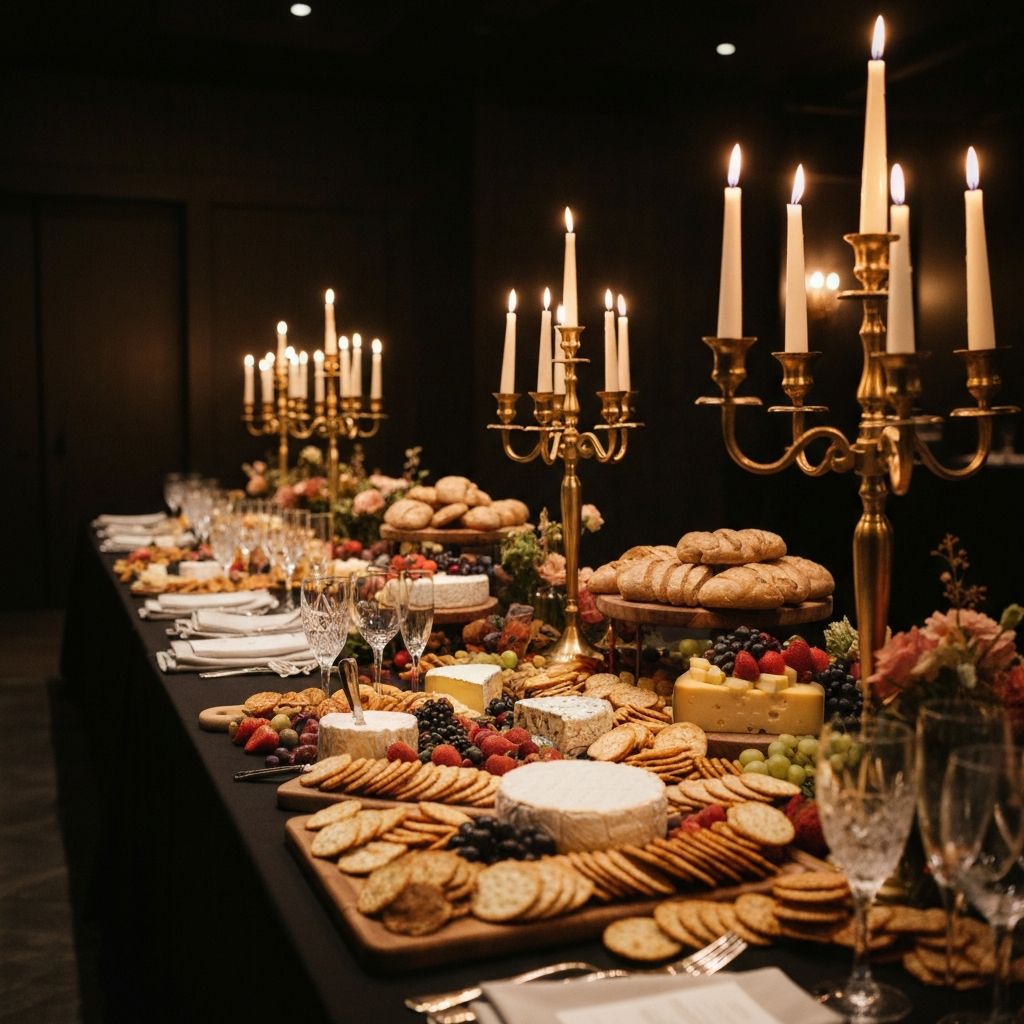 Luxury grazing table at corporate event