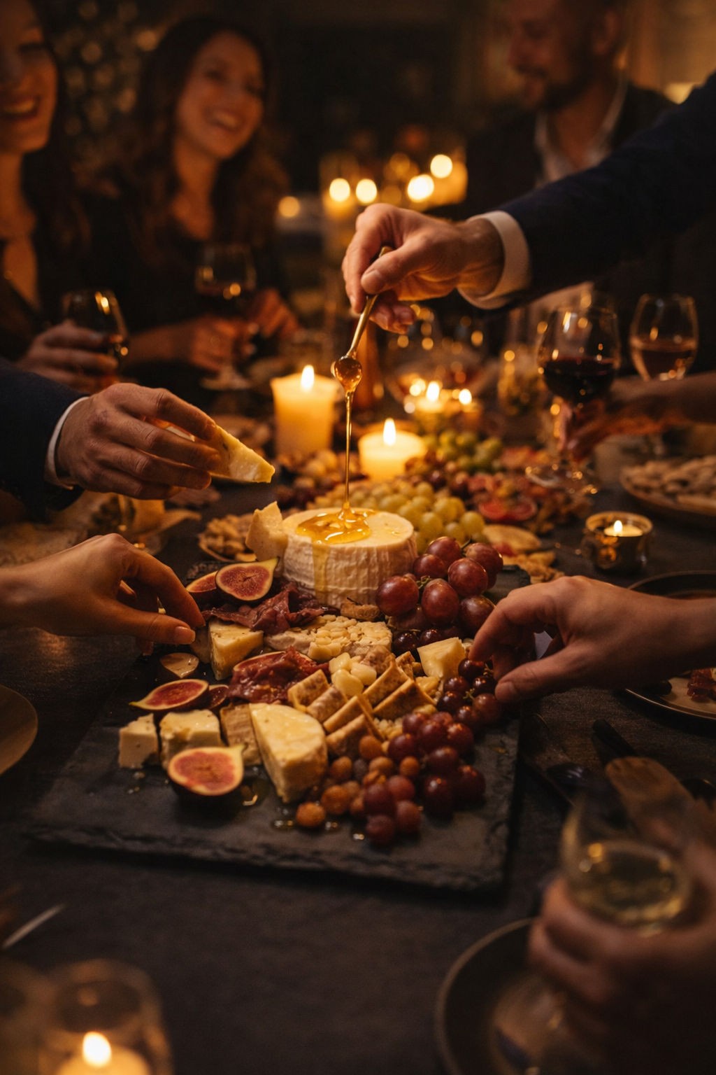 Luxury grazing table at a corporate event